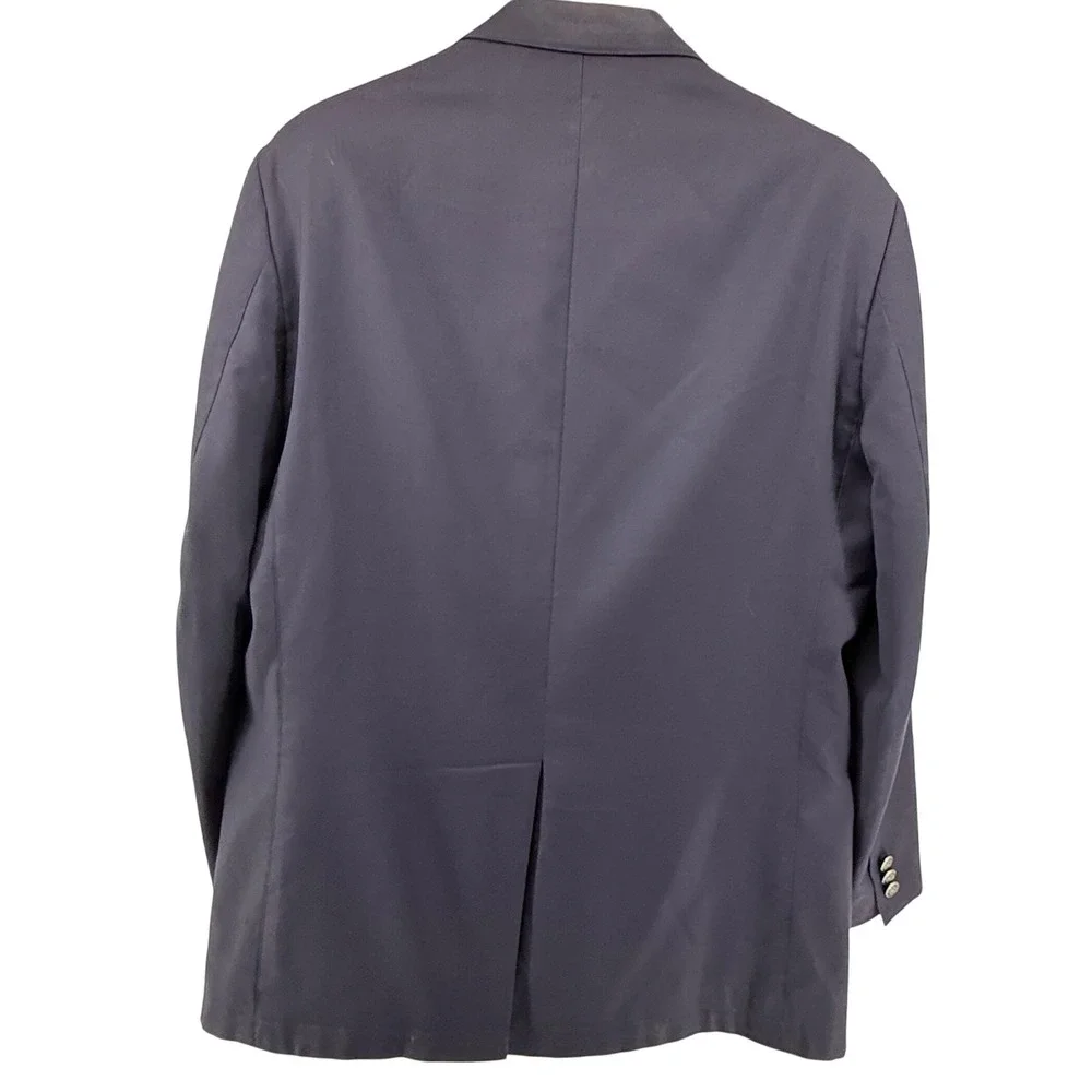 Orvis Mens Navy Blue‎ 100% Wool Two Button Blazer Sport Coat 42R*read*